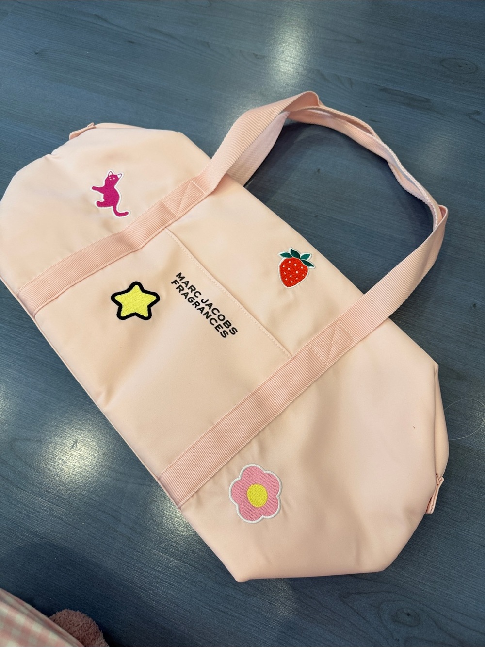 Marc Jacobs Pink Duffel with Playful Patch Accents - Picture 6 of 6